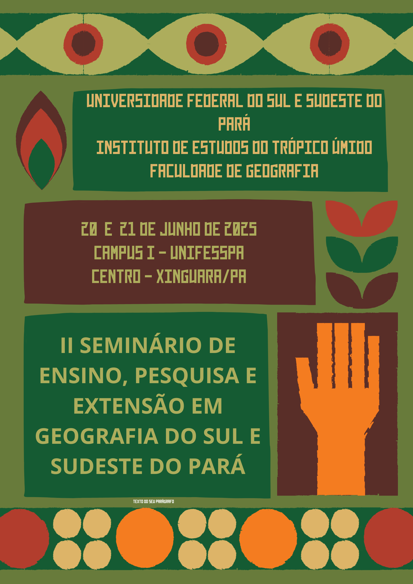 II Seminrio de Ensino, Pesquisa e Extenso em Geografia do Sul e Sudeste do Par